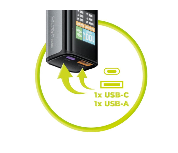 Mobile Origin PowerBank 100W 14000mAh PB12 USB-C + USB-A - 1502707 - zdjęcie 5